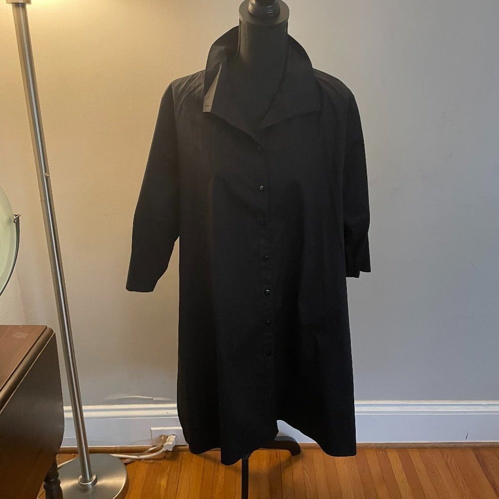 Black Button Up Tunic - image 1